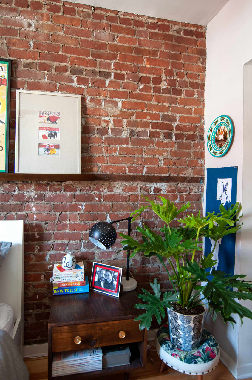Exposed Brick Colorful Wall Paint Decor Ideas | Apartment Therapy